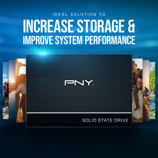 PNY CS900 250GB SSD (SSD7CS900-250-RB) - 535 MB/s Okuma, 500 MB/s Yazma, 2.5 inç SATA 3, 3D NAND Dahili SSD Disk