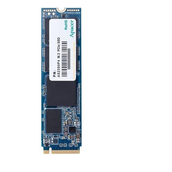 Apacer AS2280P4 512GB NVMe M.2 SSD (AP512GAS2280P4-1) - 2100/1500MB/s, PCIe Gen3x4, 3D TLC NAND, Dahili SSD Disk