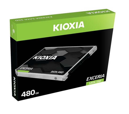 KIOXIA Exceria 480GB 2.5" SATA 3D NAND SSD (LTC10Z480GG8) - 555/540 MB/s Okuma/Yazma, 3 Yıl Garanti, SATA 3.0