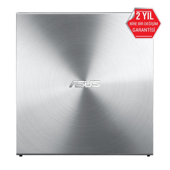 ASUS ZenDrive U5S SDRW-08U5S-U-SILVER Gümüş Harici DVD Yazıcı - 8X Yazma Hızı, M-DISC Desteği, Ultra İnce Tasarım