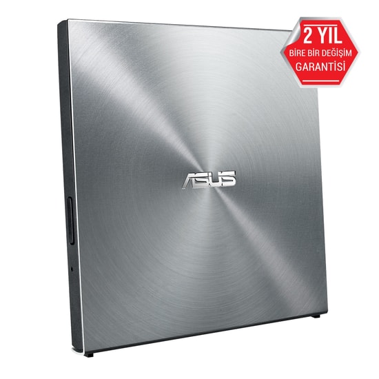 ASUS ZenDrive U5S SDRW-08U5S-U-SILVER Gümüş Harici DVD Yazıcı - 8X Yazma Hızı, M-DISC Desteği, Ultra İnce Tasarım