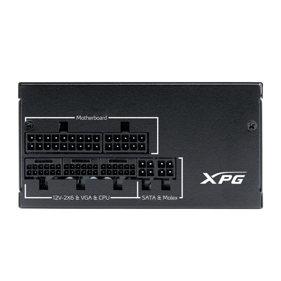 XPG Pymcore SFX 750W 80+ Gold Güç Kaynağı (PYMCORE750G-BKCEU) - Tam Modüler, 92mm Fan, Aktif PFC, 12V-2x6 Connector
