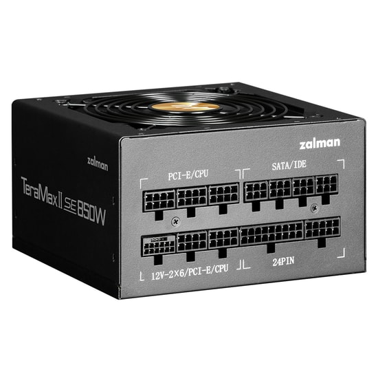 Zalman ZM850-TMX2SE 850W 80+ Gold Tam Modüler Güç Kaynağı (TeraMaxIISE) - PCIe 5.1, Aktif PFC, 120mm Fan, High Efficienc