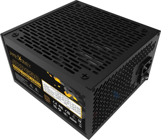 James Donkey JDP650 650W 80+ Bronze Güç Kaynağı - Aktif PFC, 120mm Fan, OVP/UVP/SCP Korumalı, Siyah Power Supply