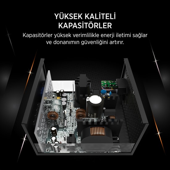 James Donkey JDP650 650W 80+ Bronze Güç Kaynağı - Aktif PFC, 120mm Fan, OVP/UVP/SCP Korumalı, Siyah Power Supply