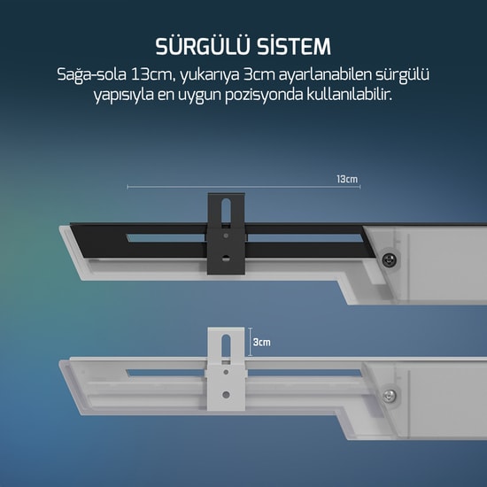 Gamepower Heatsync ARGB LCD Siyah Ekran Kartı Tutucu (HEATSYNC-ARGB-LCD-BLACK) - Metal Gövde, Isı Göstergeli, 5V 3-Pin