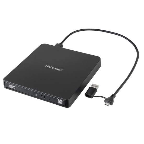 Intenso EOD 400D Harici CD/DVD Yazıcı (5401400) - USB 3.0 Bağlantı, 24X DVD Yazma Hızı, Slim Taşınabilir Optik Sürücü