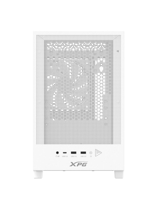XPG Valor Mesh Nano VALORMESHNANOMAA-WHCWW Beyaz Micro-ATX Oyuncu Kasası - 1x ARGB Fan, USB 3.2, Mid-Tower, Mesh