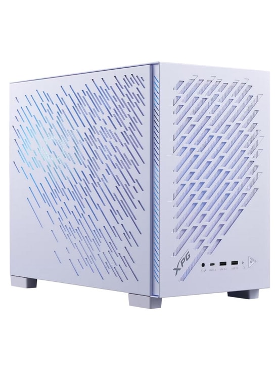 XPG Valor Air Nano VALORAIRNANOMAA-WHCWW Beyaz Micro-ATX Oyuncu Kasası - 1x ARGB Fan, USB 3.2, Toz Filtresi, Mesh