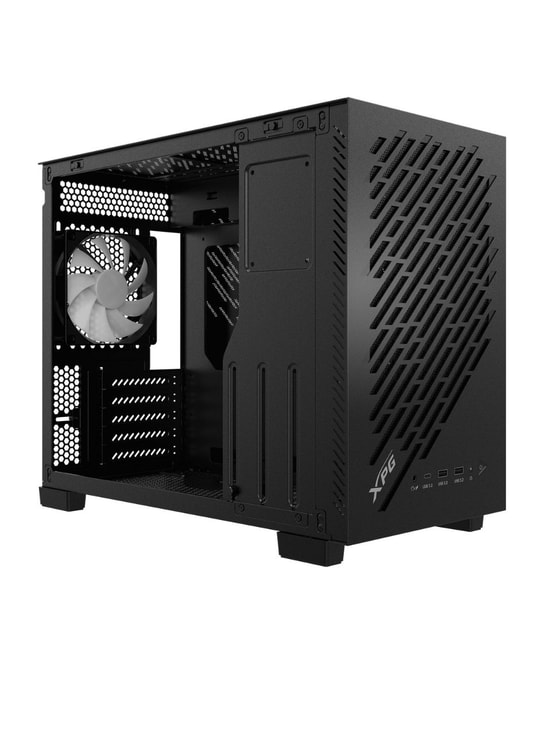 XPG Valor Air Nano VALORAIRNANOMAA-BKCWW Siyah ATX Mid-Tower Oyuncu Kasası - 4x ARGB Fan, USB 3.2, Toz Filtresi