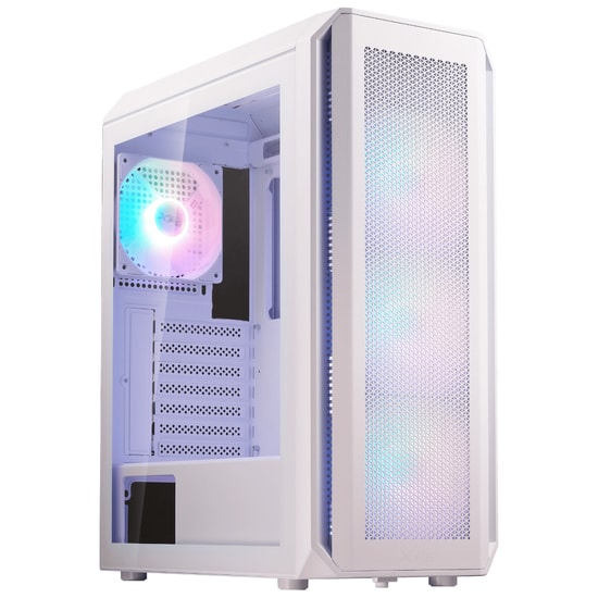 XPG Valor Air Plus VALORAIRPLUSMTA-WHCWW Beyaz ATX Mid-Tower Oyuncu Kasası - 4x ARGB Fan, USB 3.2, Temperli Cam Panel