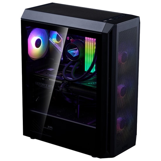 XPG Valor Air Plus VALORAIRPLUSMTA-BKCWW Siyah ATX Mid-Tower Oyuncu Kasası - 4x ARGB Fan, USB 3.2, Temperli Cam Panel