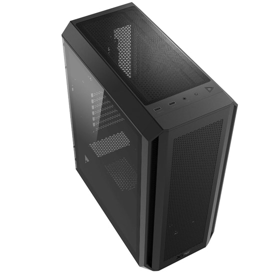 XPG Valor Air Plus VALORAIRPLUSMTA-BKCWW Siyah ATX Mid-Tower Oyuncu Kasası - 4x ARGB Fan, USB 3.2, Temperli Cam Panel