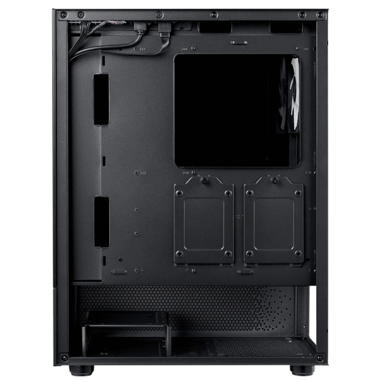 XPG InvaderX Mini INVADERXMINIMT-BKCWW Siyah ATX Mid-Tower Kasa - 5x ARGB Fan, USB 3.2, Temperli Cam, Oyuncu Kasası
