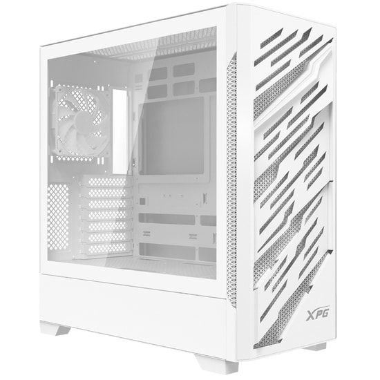 XPG Starker Air BTF STARKERAIRBTFMTA-WHCWW Beyaz E-ATX Mid-Tower Kasa - 4x ARGB Fan, USB 3.2, Temperli Cam, Oyuncu Kasas