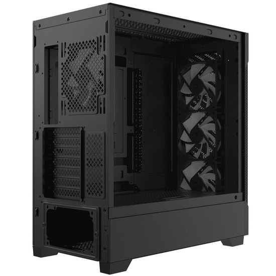 XPG Starker Air BTF STARKERAIRBTFMTA-BKCWW Siyah E-ATX Mid-Tower Kasa - 4x ARGB Fan, USB 3.2, Temperli Cam, Oyuncu Kasas