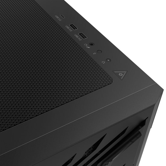 XPG Starker Air BTF STARKERAIRBTFMTA-BKCWW Siyah E-ATX Mid-Tower Kasa - 4x ARGB Fan, USB 3.2, Temperli Cam, Oyuncu Kasas