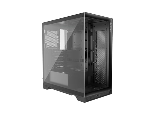 XPG Invader X INVADERXMT-BKCWW Siyah ATX Mid-Tower Kasa - 5x ARGB Fan, USB 3.2 Type-C, Temperli Cam, Oyuncu Kasası