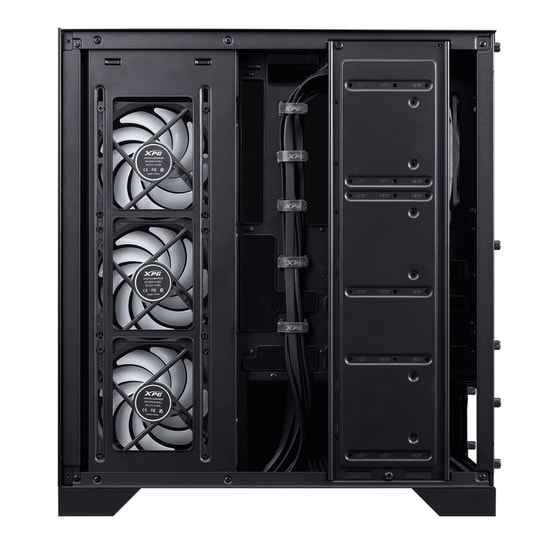 XPG Invader X BTF INVADERXBTFMT-BKCWW Siyah ATX Mid-Tower Kasa - 5x ARGB Fan, USB 3.2 Type-C, Temperli Cam, Oyuncu Kasas