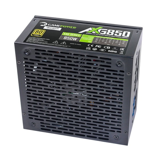 Gamepower AXG-850 850W 80+ Gold Full Modüler Güç Kaynağı - ATX 3.0, PCIe 5.0, 140mm Fan, Japon Kapasitörlü PSU