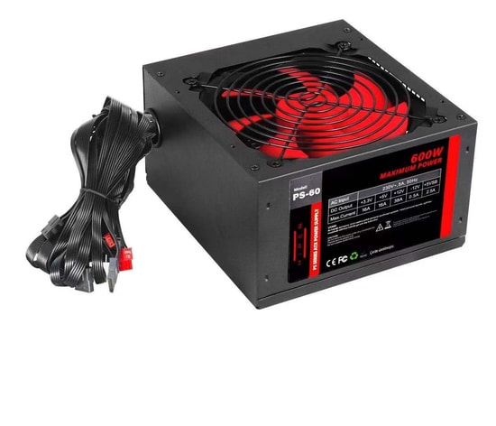 Hiper PS-60 600W Güç Kaynağı - 120mm Fan, Non-Modüler, ATX Form Faktörü, Sessiz Fan, Akım Korumalı Power Supply