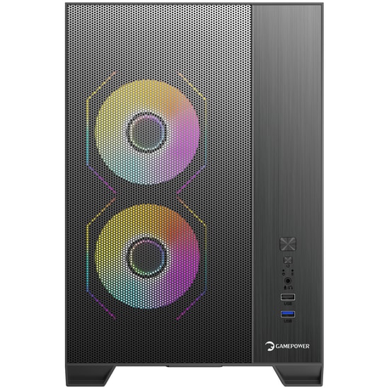 Gamepower Warcry Ronin 850W Gaming Kasa (WARCRY-RONIN-850W-BRONZE-GP) - 3xARGB Fan, 80+ Bronze, Micro-ATX, Siyah