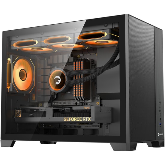 Gamepower Warcry Ronin (WARCRY-RONIN-750W-BRONZE-GP) Gaming Kasa - 750W 80+ Bronze, 3xARGB Fan, Micro-ATX, Siyah