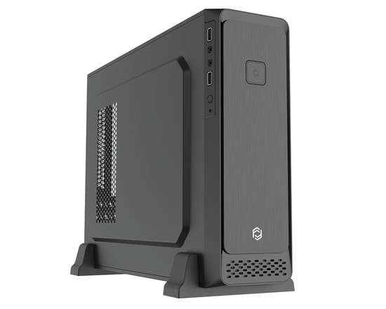Frisby FC-S6060B 300W Slim mATX Siyah Bilgisayar Kasası - Micro ATX, 300W PSU, 2xUSB, 2x2.5" SSD, 2x3.5" HDD Yuva, Fansı