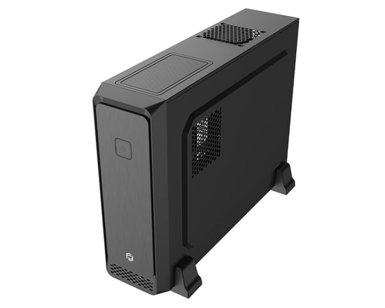 Frisby FC-S6060B 300W Slim mATX Siyah Bilgisayar Kasası - Micro ATX, 300W PSU, 2xUSB, 2x2.5" SSD, 2x3.5" HDD Yuva, Fansı