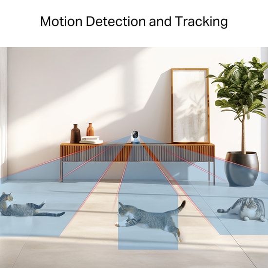TP-Link Mercusys MC230 5MP 3K Pan/Tilt AI Güvenlik Wi-Fi Kamerası - 2880x1620, 360 Görüş, Akıllı Algılama, Gece Görüşlü