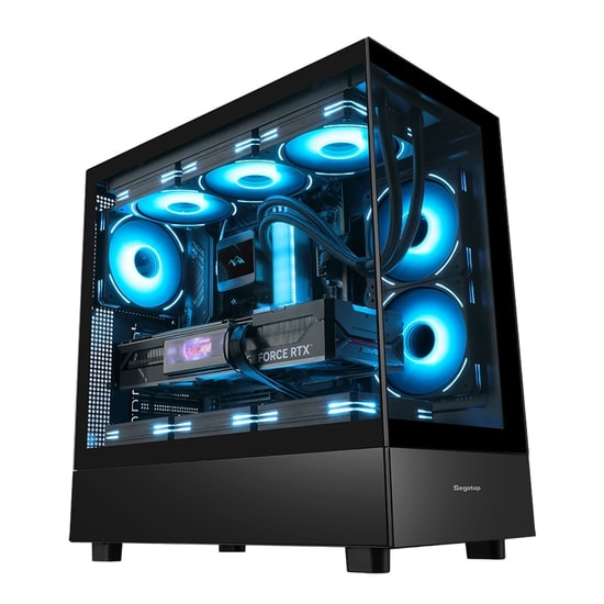 Segotep Endura Pro+ Siyah 750W 80+ Bronze PCIE 5.1 Midi Tower Kasa (ENDURA-PRO-750W-SIYAH) - E-ATX, 6x ARGB Fan, 750W PS