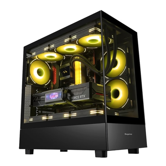Segotep Endura Pro+ Siyah 750W 80+ Bronze PCIE 5.1 Midi Tower Kasa (ENDURA-PRO-750W-SIYAH) - E-ATX, 6x ARGB Fan, 750W PS
