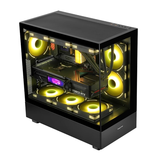 Segotep Endura Pro+ Siyah 750W 80+ Bronze PCIE 5.1 Midi Tower Kasa (ENDURA-PRO-750W-SIYAH) - E-ATX, 6x ARGB Fan, 750W PS