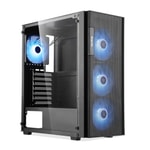 Segotep Axe 5 Siyah 750W 80+ Bronze PCIE 5.1 Midi Tower Kasa (AXE-5-750W-SIYAH) - 4x Rainbow Fan, ATX, Toz Filtresi