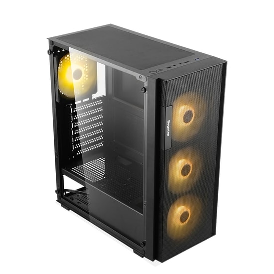 Segotep Axe 5 Siyah 750W 80+ Bronze PCIE 5.1 Midi Tower Kasa (AXE-5-750W-SIYAH) - 4x Rainbow Fan, ATX, Toz Filtresi