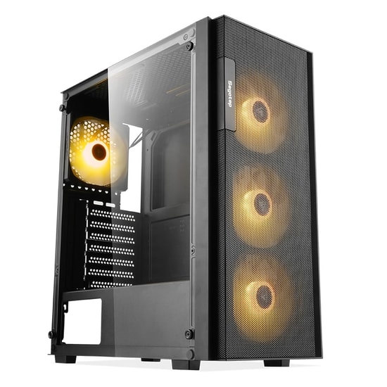 Segotep Axe 5 Siyah 750W 80+ Bronze PCIE 5.1 Midi Tower Kasa (AXE-5-750W-SIYAH) - 4x Rainbow Fan, ATX, Toz Filtresi