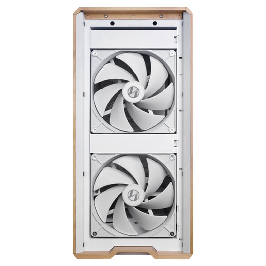 Lian Li Lancool 217 Beyaz (G99.LAN217W.00) E-ATX Mid-Tower Kasa - Ahşap Detay, 5x Fan, Temperli Cam, USB-C