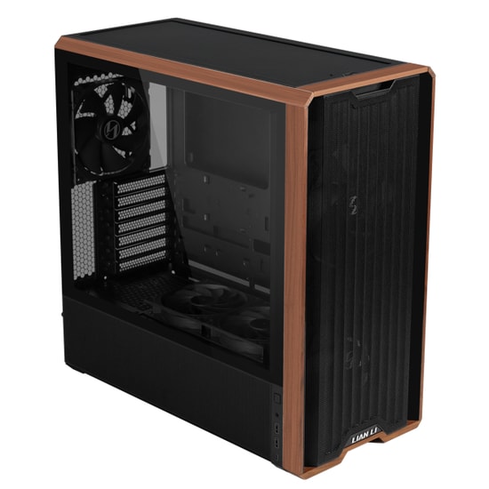 Lian Li Lancool 217 Siyah (G99.LAN217X.00) E-ATX Mid-Tower Kasa - Ahşap Detay, 5x Fan, 360mm Radyatör, USB-C, Cam