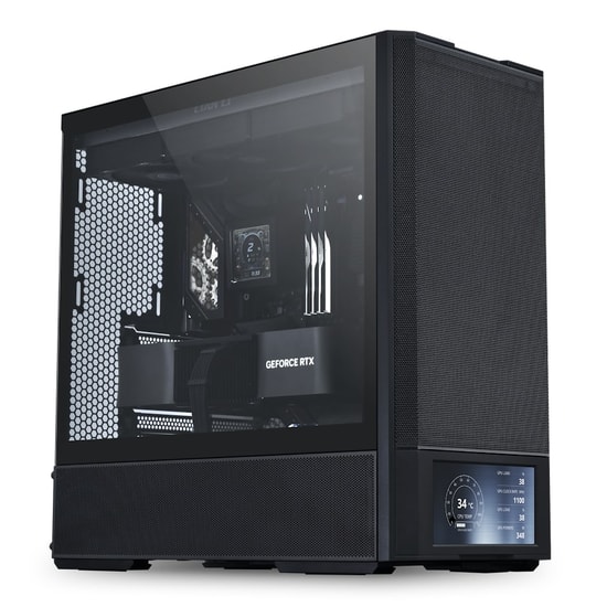 Lian Li Lancool 207 Digital Siyah (G99.LAN207DX.00) Mid-Tower ATX Kasa - 4x ARGB Fan, 360mm Radyatör, Temperli Cam