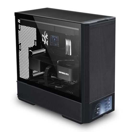 Lian Li Lancool 207 Digital Siyah (G99.LAN207DX.00) Mid-Tower ATX Kasa - 4x ARGB Fan, 360mm Radyatör, Temperli Cam