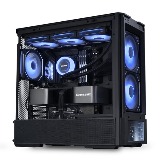 Lian Li Lancool 207 Digital Siyah (G99.LAN207DX.00) Mid-Tower ATX Kasa - 4x ARGB Fan, 360mm Radyatör, Temperli Cam