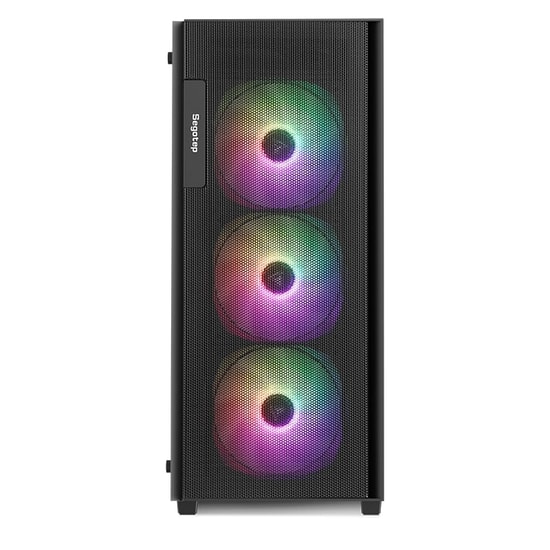 Segotep Axe 5 Siyah 650W 80+ Midi Tower Kasa (AXE-5-650W-SIYAH) - 4x Rainbow Fan, ATX/mATX/Mini-ITX, 1x USB 3.0, 5x PCI