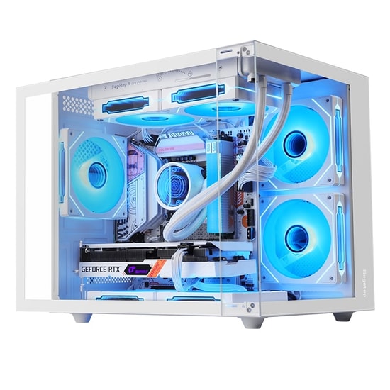 Segotep Brave W1 Beyaz 650W 80+ Midi Tower Kasa (BRAVE-W1-650W-BEYAZ) - mATX, 3x ARGB Fan, 650W PSU, Gaming Kasa