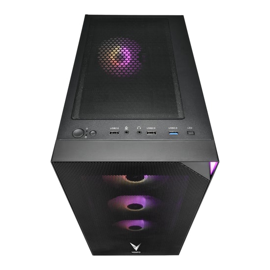 Vento VG4200S 650W GEN5 E-ATX Oyuncu Kasası - Metal Mesh Panel, Temperli Cam, 4xRGB Fan, USB 3.0, Mid Tower Siyah