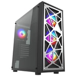 Vento VG12AL 750W GEN5 E-ATX Oyuncu Kasası - 80+ Bronz, 4x120mm RGB Fan, Temperli Cam, Mesh Panel, Mid Tower Siyah