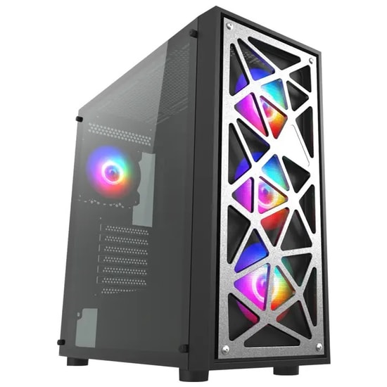 Vento VG12AL 750W GEN5 E-ATX Oyuncu Kasası - 80+ Bronz, 4x120mm RGB Fan, Temperli Cam, Mesh Panel, Mid Tower Siyah