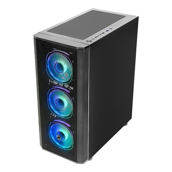 Frisby CM-105 650W 80+ ARGB Fanlı Siyah Mesh Gaming Kasa - ATX, 4x120mm Fan, Temperli Cam, 650W PSU, Mid Tower
