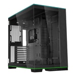 Lian Li O11 Dynamic Evo RGB Siyah E-ATX Mid-Tower Kasa (G99.O11DERGBX.00) - RGB Şerit, Temperli Cam, Fansız, Alüminyum