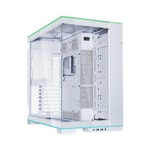 Lian Li O11 Dynamic Evo RGB Beyaz E-ATX Mid-Tower Kasa (G99.O11DERGBW.00) - RGB Şerit, Temperli Cam, Fansız, Alüminyum