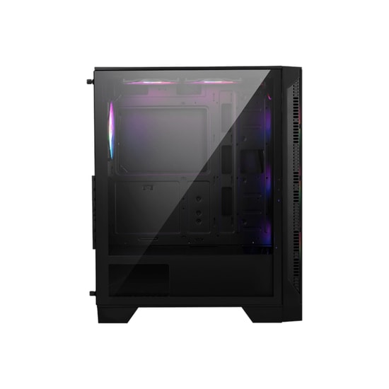 MSI MAG FORGE M120A AIRFLOW Micro ATX Gaming Kasa - 6x120mm Auto RGB Fan, Temperli Cam, Mesh Ön Panel, Siyah